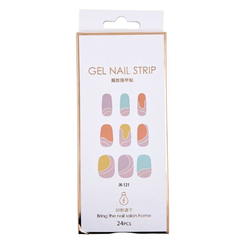 Semi Cured Gel Nail Stickers / Self - adhesive nail polish - Dreamy Pastel (JK - 221) - | Fashiongirl