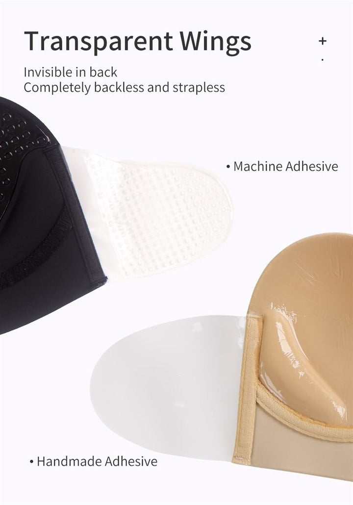 Shapelux Deep U - shaped Self - fitting Bra - Black - Shapewear | Fashiongirl