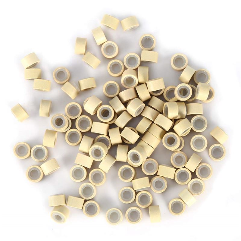 Siliconen microringen voor extensions - Blond 500 stuks. - | Fashiongirl