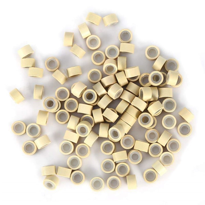 Siliconen microringen voor extensions - Blond 500 stuks. - | Fashiongirl