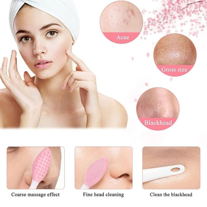 Silicone skin care tool / face brush for blackhead removal - Ass. colour - | Fashiongirl
