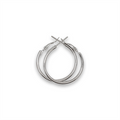 Zilveren hoepels 40 mm - | Fashiongirl