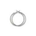 Zilveren hoepels 50 mm - | Fashiongirl