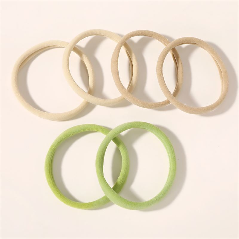 SOHO Alena Haarelastiekjes - Bruin - Haaraccessoires | Fashiongirl
