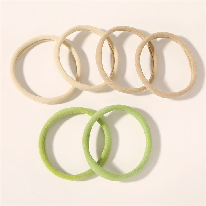 SOHO Alena Haarelastiekjes - Bruin - Haaraccessoires | Fashiongirl