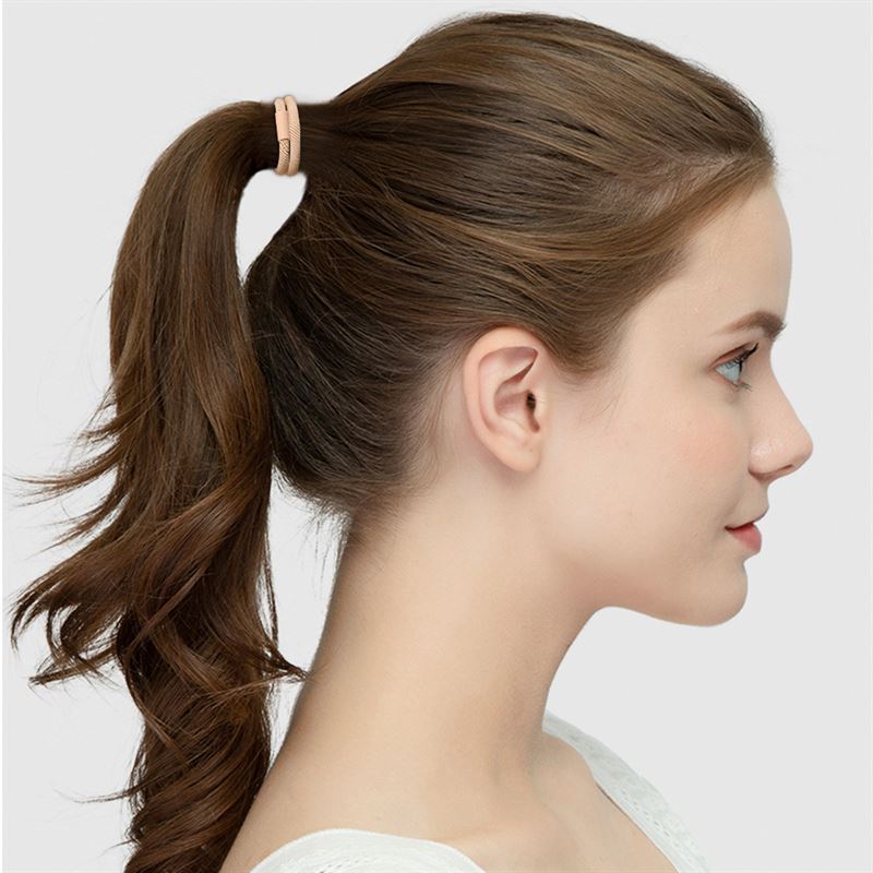 SOHO Amelie Haarelastiekjes - Beige - Haaraccessoires | Fashiongirl