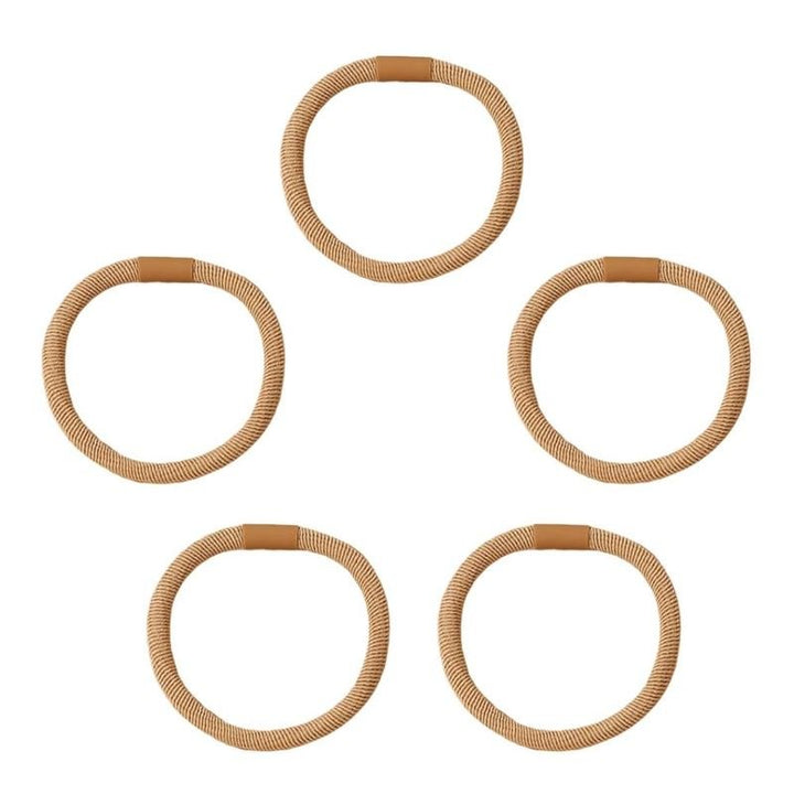 SOHO Amelie Haarelastiekjes - Beige - Haaraccessoires | Fashiongirl