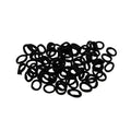SOHO Anni Haarelastiekjes - Zwart - Haaraccessoires | Fashiongirl