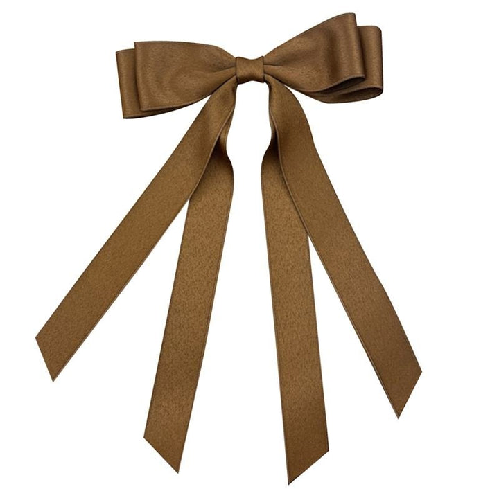 SOHO Anua Bow Hair Clip - Brown - Hair Accessories | Fashiongirl
