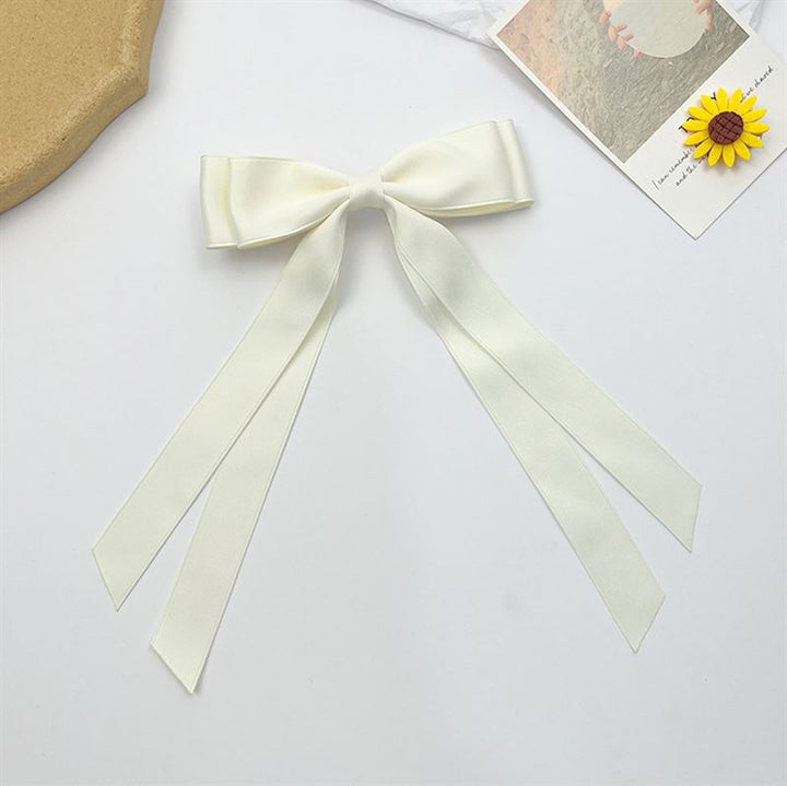 SOHO Anua Bow Hair Clip - White - Hair Accessories | Fashiongirl
