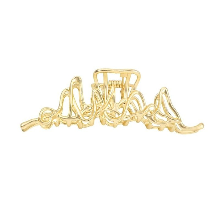 SOHO Asli Metal Hair Claw - Gold - Hair Accessories