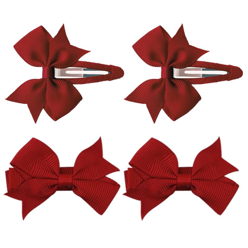 SOHO Ayla Bow Hair clips - Cherry Red - Hair Accessories | Fashiongirl