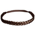 Soho gevlochten haarband - bruin - | Fashiongirl