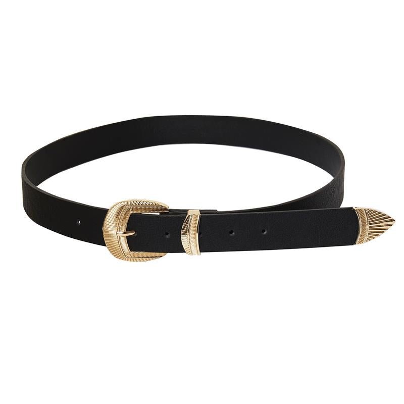 SOHO Cali Belt - Black/Gold - | Fashiongirl