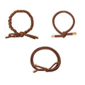 SOHO Cibe Haarelastiekjes - Bruin - Haaraccessoires | Fashiongirl