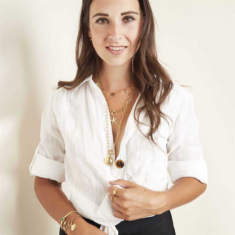 SOHO Clam Necklace - Gold - | Fashiongirl