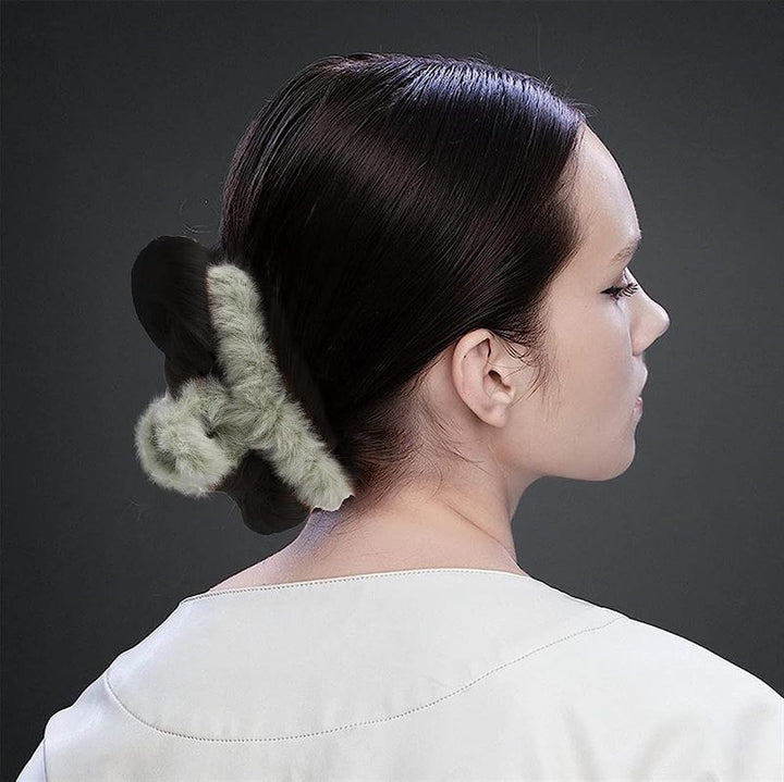 SOHO Coco Hair Claw - White - Hair Accessories