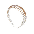 SOHO Coffee Haarband met tandjes - Transparant - Haaraccessoires