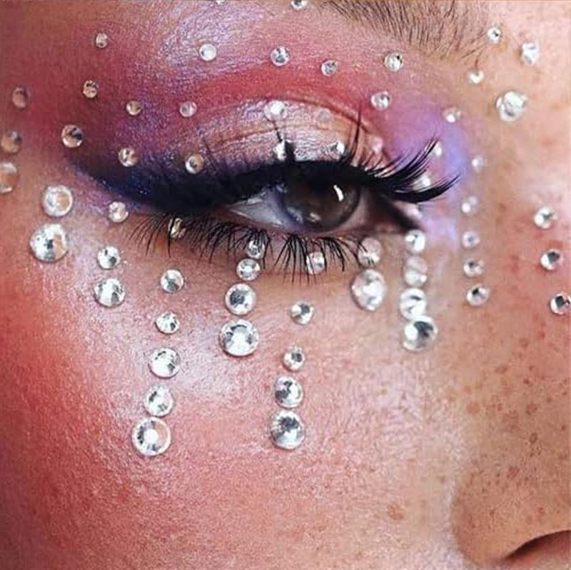 SOHO Dazzling Self Adhesive Rhinestones - Silver - | Fashiongirl