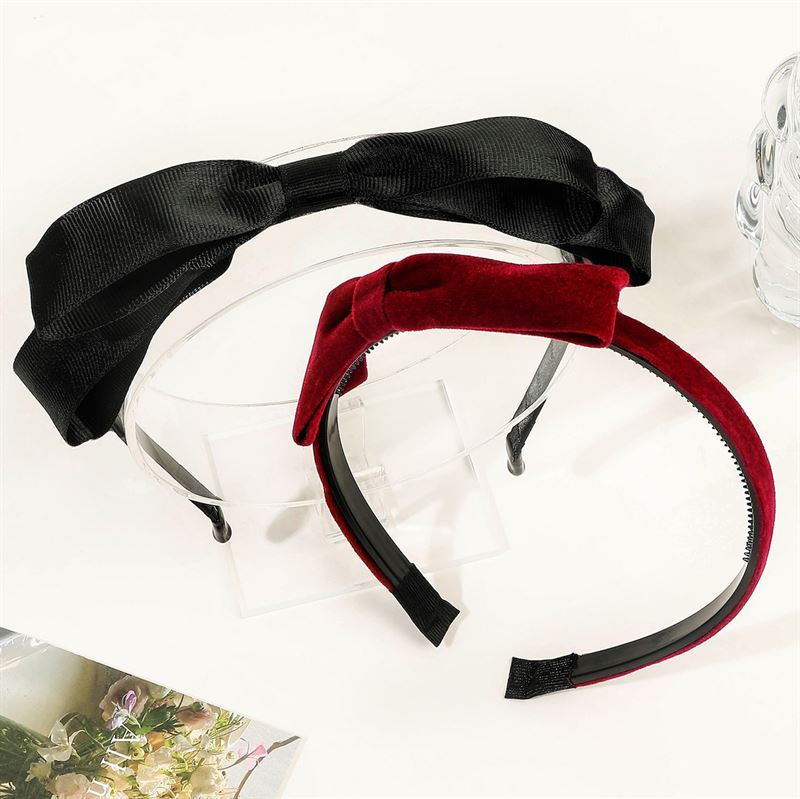SOHO Donna Bow Hairband - Black - Hair Accessories | Fashiongirl