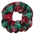 SOHO Edur Christmas Scrunchie - Groen/rood - Haaraccessoires