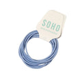 SOHO Ellie Haarelastiek - Blauw - Haaraccessoires | Fashiongirl