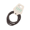 SOHO Ellie Haarelastiek - Donkergrijs - Haaraccessoires | Fashiongirl