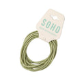 SOHO Ellie Haarelastiek - Groen - Haaraccessoires | Fashiongirl