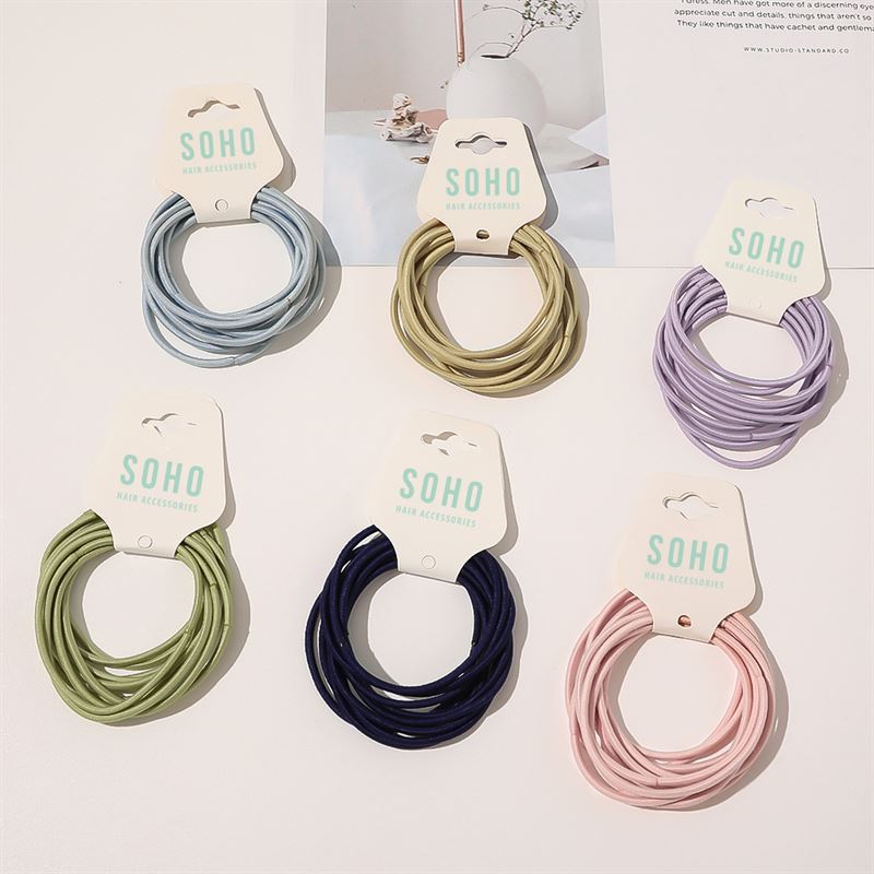 SOHO Ellie Haarelastiek - Kastanjebruin - Haaraccessoires | Fashiongirl