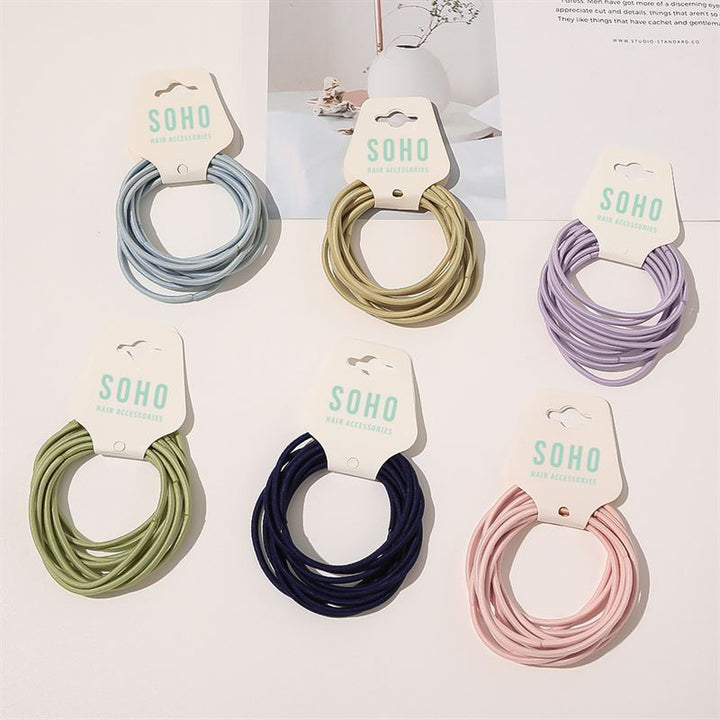 SOHO Ellie Haarelastiek - Kastanjebruin - Haaraccessoires | Fashiongirl