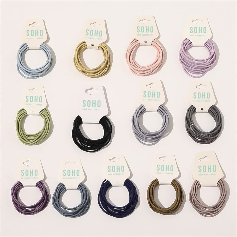 SOHO Ellie Haarelastiek - Kastanjebruin - Haaraccessoires | Fashiongirl