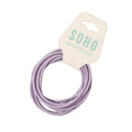 SOHO Ellie Haarelastiek - Paars - Haaraccessoires | Fashiongirl