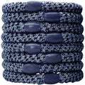 SOHO Haarelastiekjes - Denim, 3 stuks - Haaraccessoires | Fashiongirl