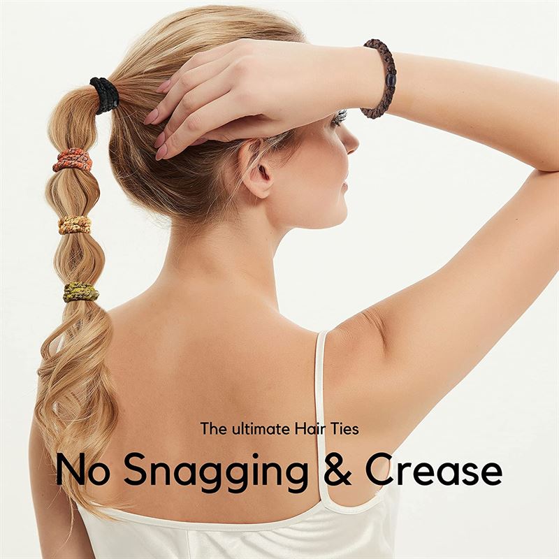 SOHO Hair elastics - Reddish brown, 3 pcs - Hair Accessories | Fashiongirl