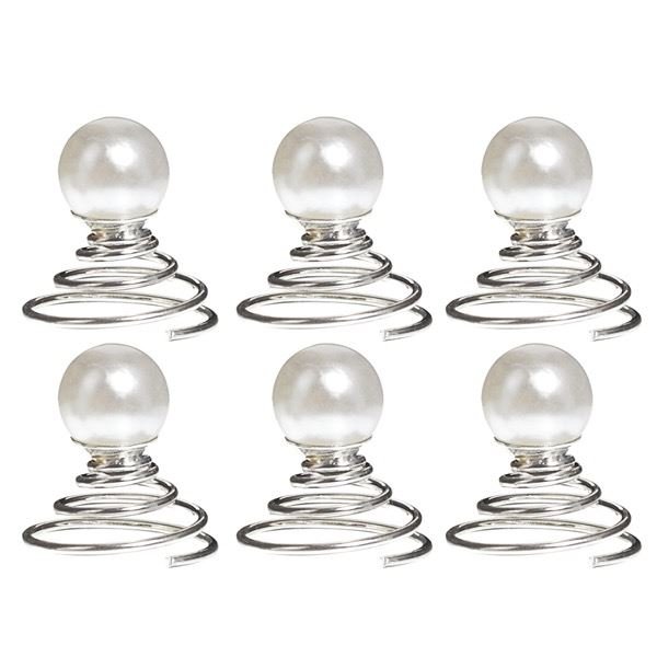 SOHO Haarspiralen met kralen - 12 stuks - | Fashiongirl