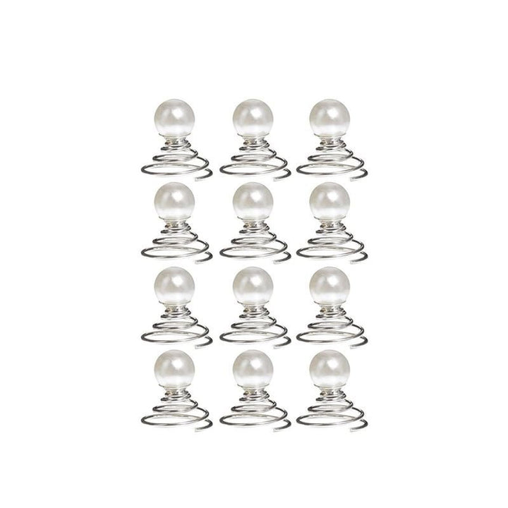 SOHO Haarspiralen met kralen - 12 stuks - | Fashiongirl
