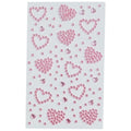 SOHO Hearts Zelfklevende gezichtsstrasssteentjes voor gezicht, make-up, nagels, lichaam, knutselen - Roze - | Fashiongirl