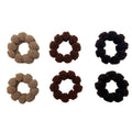SOHO Hebe Haarelastiekjes - Beige/Bruin - Haaraccessoires | Fashiongirl