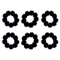 SOHO Hebe Haarelastiekjes - Zwart - Haaraccessoires | Fashiongirl