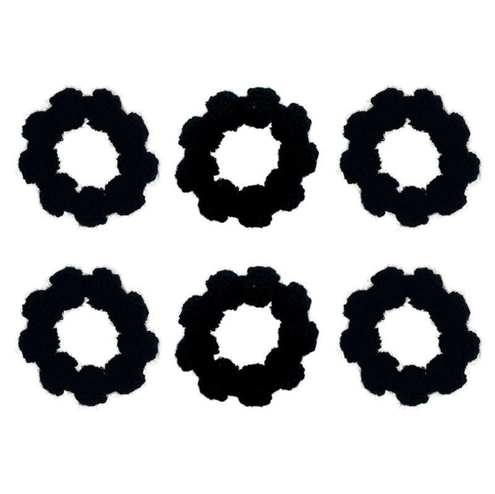 SOHO Hebe Hair elastics - Black - Hair Accessories | Fashiongirl