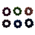 SOHO Hebe Haarelastiekjes - Donker - Haaraccessoires | Fashiongirl