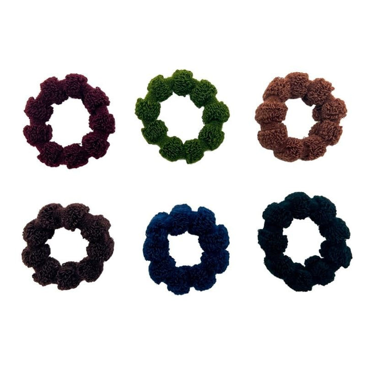 SOHO Hebe Haarelastiekjes - Donker - Haaraccessoires | Fashiongirl