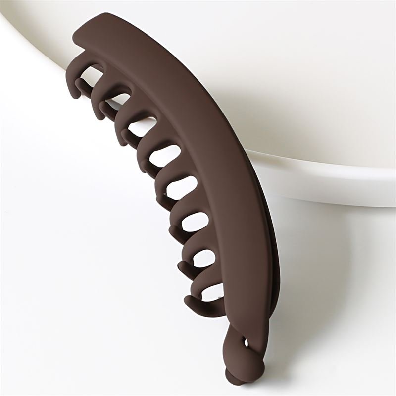 SOHO Idis Banana Hair Clip - Dark Brown - | Fashiongirl