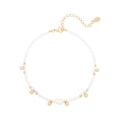 SOHO Ila Pearl enkelbandje - Wit - | Fashiongirl