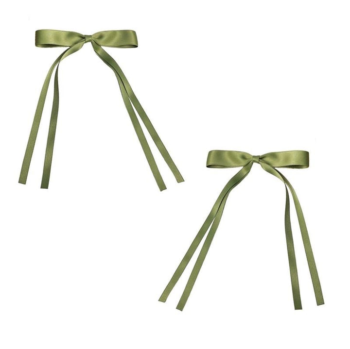 SOHO Isa Bow Hair clips - Green - Hair Accessories | Fashiongirl