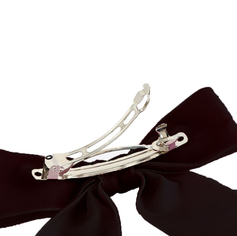SOHO Jane Velvet Bow Hair Clip - Dark Red - Hair Accessories | Fashiongirl
