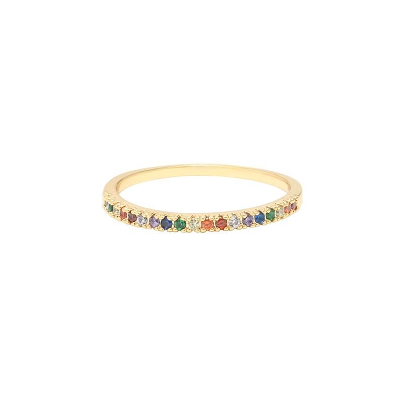 SOHO Joy Finger Ring 17mm - Rainbow - Hair Accessories | Fashiongirl