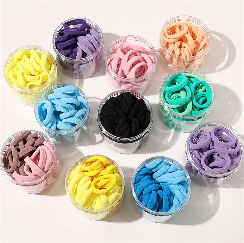 SOHO Julie Hair elastics - Pink/Brown - Hair Accessories | Fashiongirl