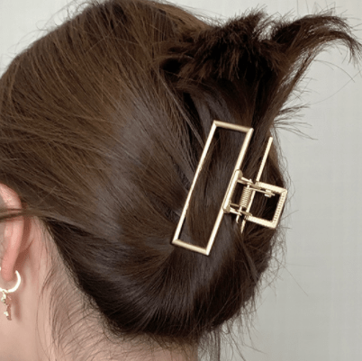 SOHO Kai Small Metal Hair Claw - Gold - Hair Accessories