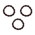 SOHO Karoline Haarelastiekjes - Donkerbruin - Haaraccessoires | Fashiongirl